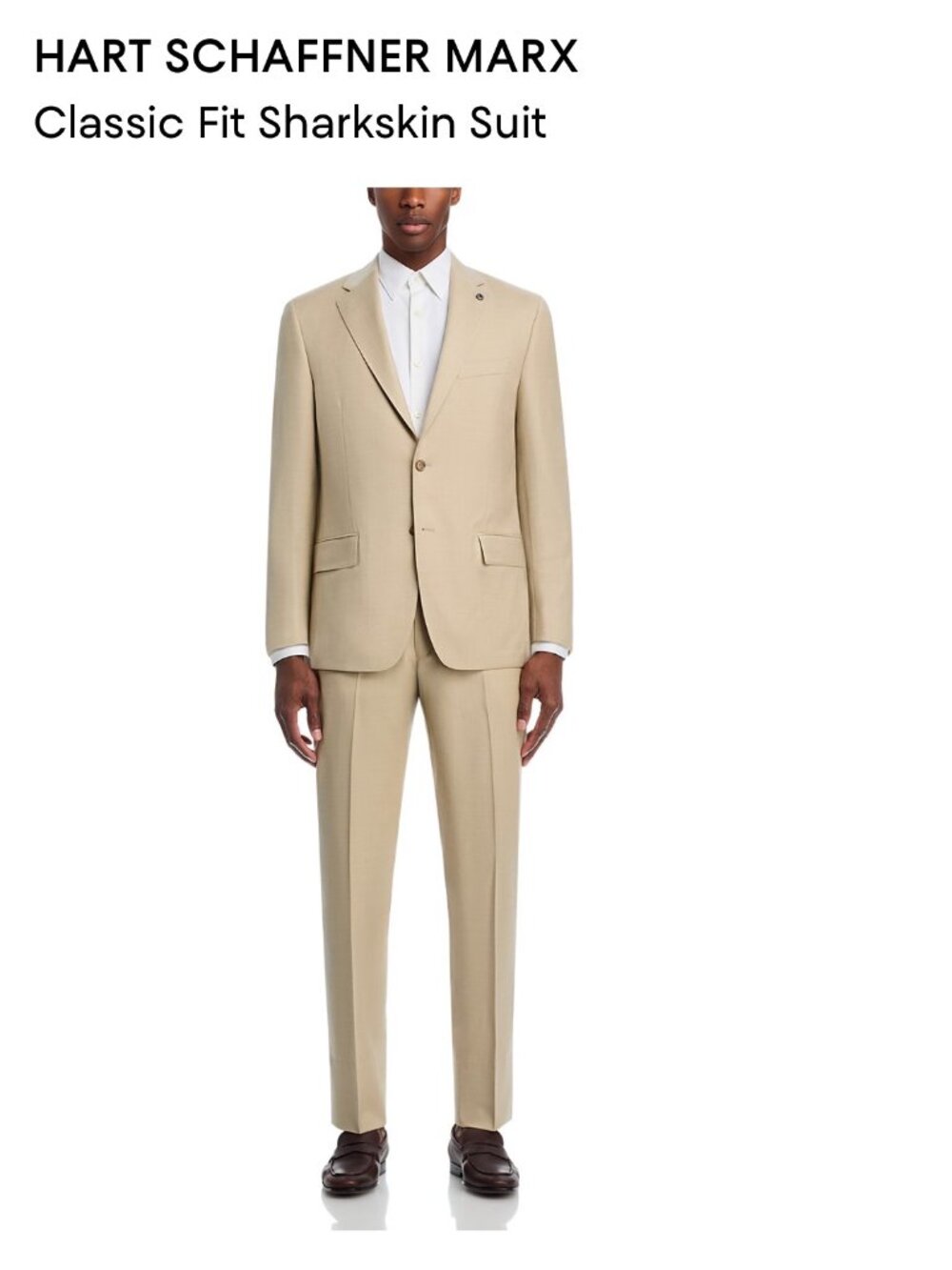 Brand New, WITH TAGS, Tan Hart Schaffner & Marx 48 Regular Suit